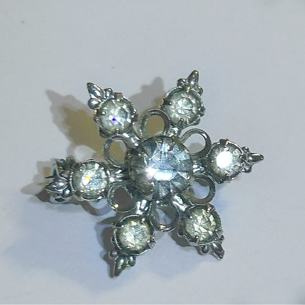 MCM Atomic Era Rhinestone or Glass Brooch